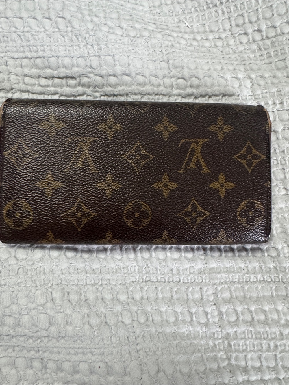 Louis Vuitton Monogram Brown Fold-Over Continental Wallet with COA - Picture 5 of 9